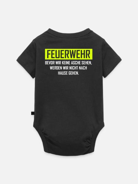 Freiwillige Feuerwehr Asche Geschenkidee - Baby Premium Kurzarmbody - Schwarz