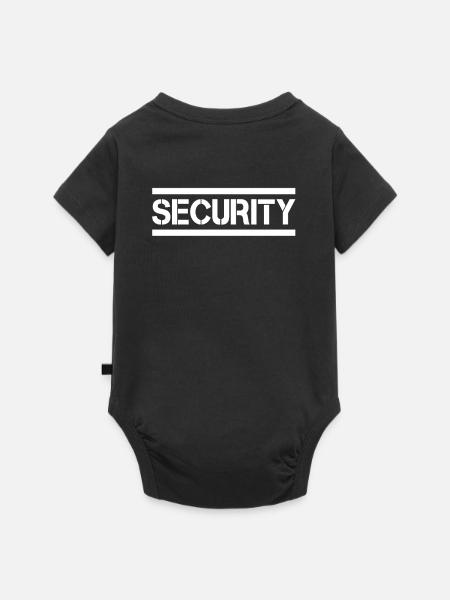 Security Sicherheit Türsteher Disco Tür Wachdienst - Baby Premium Kurzarmbody - Schwarz