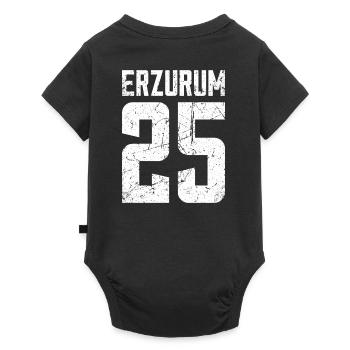 Erzurum 25 Turkey Turkiye Gift Holiday TR Turk - Baby Premium short-sleeve bodysuit - black - Back