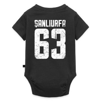 Sanliurfa 63 Türkei Turkiye Geschenk Urlaub Türk - Baby Premium Kurzarmbody - Schwarz - Hinten