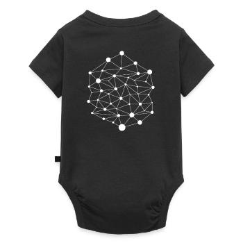 Technologie Blockchain Bloc d’échange de crypto-monnaie - Body à manches courtes Premium Bébé - noir - Dos