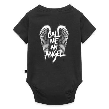 Appelez-moi un ange - Angelwings - Body à manches courtes Premium Bébé - noir - Dos