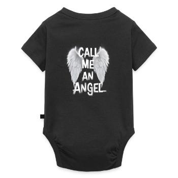 Appelez-moi un ange - Angelwings - Body à manches courtes Premium Bébé - noir - Dos