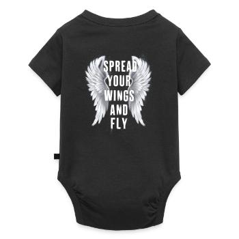 Déployez vos ailes et faites voler Angel Angelwings Wings - Body à manches courtes Premium Bébé - noir - Dos