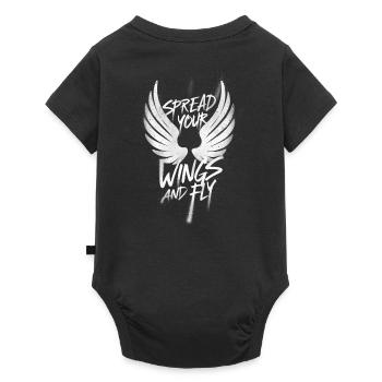 Déployez vos ailes et faites voler Angel Angelwings Wings - Body à manches courtes Premium Bébé - noir - Dos