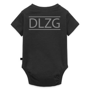 DLZG - Die Linke zum Gruss Motorrad - Baby Premium Kurzarmbody - Schwarz - Hinten