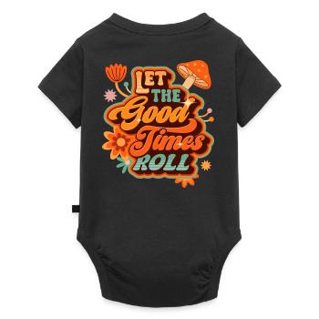 Let The Good Times Roll Retro Vintage Design - Baby Premium short-sleeve bodysuit - black - Back
