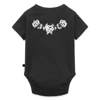 Western Rose - dos vintage rétro country noir - Body à manches courtes Premium Bébé - noir - Dos