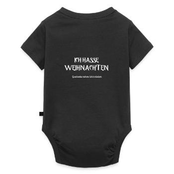 Ich hasse Weihnachten Geschenke Feiertage - Baby Premium Kurzarmbody - Schwarz - Hinten
