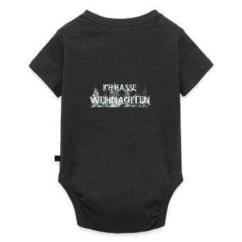 Ich hasse Weihnachten - Baby Premium Kurzarmbody - Schwarz - Hinten