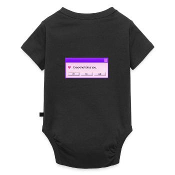 Everyone hates you - Baby Premium short-sleeve bodysuit - black - Back