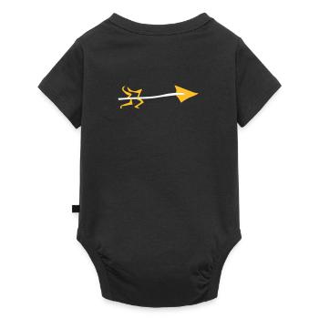 Symbole – Flèche - Body à manches courtes Premium Bébé - noir - Dos