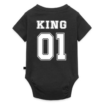 famille assorti, Family King Queen Prince Princess - Body à manches courtes Premium Bébé - noir - Dos