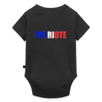 patriote03.png - Body à manches courtes Premium Bébé - noir - Dos