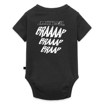YouHearOnlyBraaaap - Body à manches courtes Premium Bébé - noir - Dos
