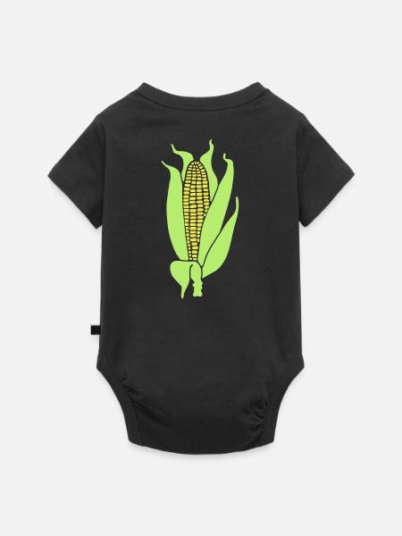 mais - Baby Premium Kurzarmbody - Schwarz