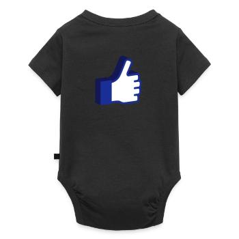 Comme 3D - Body à manches courtes Premium Bébé - noir - Dos