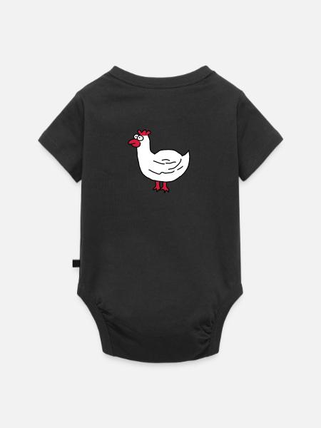 Poulet - Body à manches courtes Premium Bébé - noir