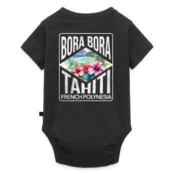 Bora Bora Tahiti French Polynesia 1 - Baby Premium short-sleeve bodysuit - black - Back