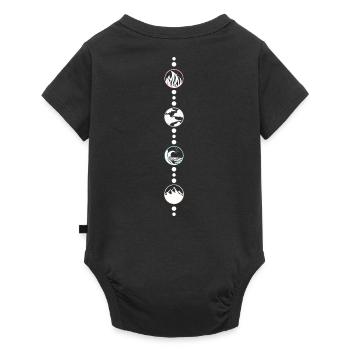 4 Produits - Body à manches courtes Premium Bébé - noir - Dos