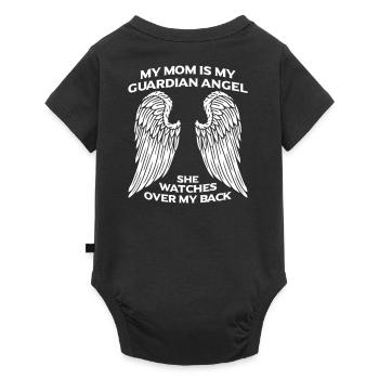 Naissance fils fille maman ange ange gardien ailes - Body à manches courtes Premium Bébé - noir - Dos