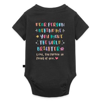 Spread Kindness Behind You - Baby Premium short-sleeve bodysuit - black - Back