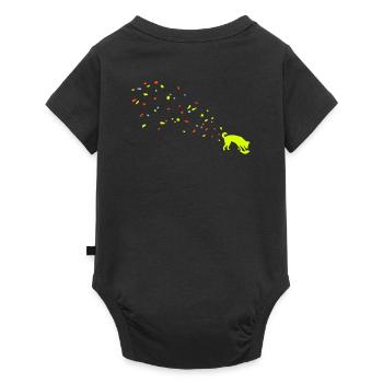 Dog dirt - Baby Premium short-sleeve bodysuit - black - Back