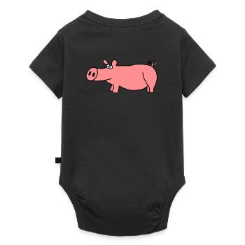 Cochon - Body à manches courtes Premium Bébé - noir - Dos