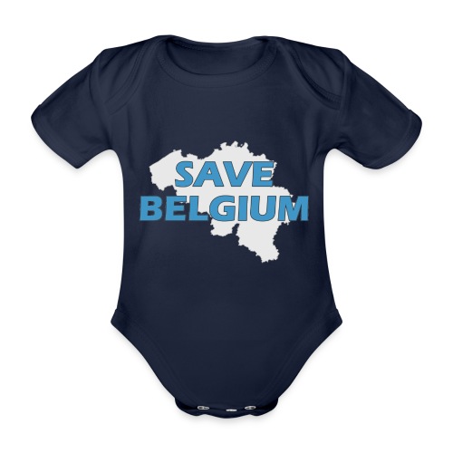 Save Belgium logo - Baby bio-rompertje met korte mouwen