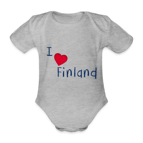 I Love Finland - Vauvan lyhythihainen luomu-body