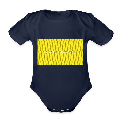 Yellow Comedy Teenagers T Shirt - Ekologisk kortärmad babybody