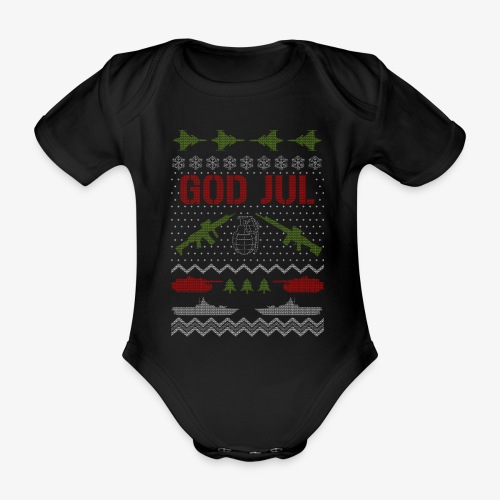 Ful jultröja - Ugly Christmas Sweater - Ekologisk kortärmad babybody