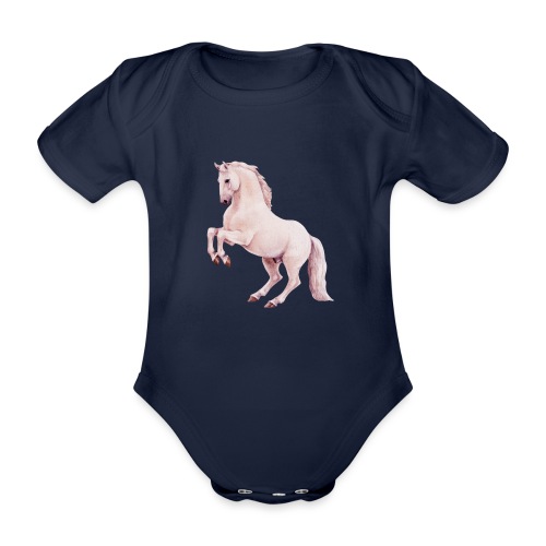White stallion - Baby Bio-Kurzarm-Body