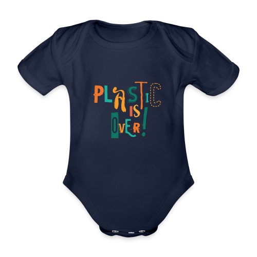 Plastic is over - Baby bio-rompertje met korte mouwen