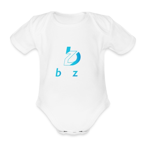 Beezee gradient Negative - Organic Short-sleeved Baby Bodysuit