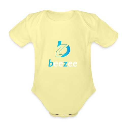Beezee gradient Negative - Organic Short-sleeved Baby Bodysuit