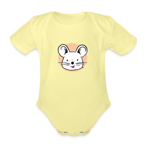 Süße Maus - Portrait - Baby Bio-Kurzarm-Body