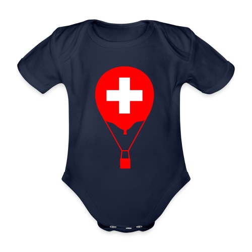 Ballon à gaz dans le design suisse - Body Bébé bio manches courtes