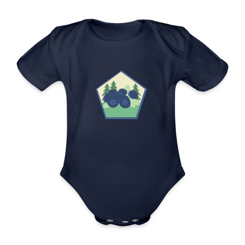 The blueberry forest - Ekologisk kortärmad babybody