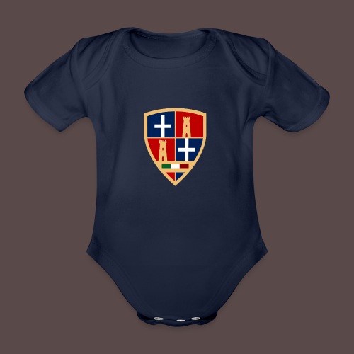 Sardegna - Stemma Sassari - Body ecologico per neonato a manica corta