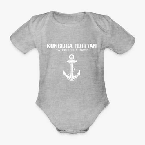 Kungliga Flottan - Swedish Royal Navy - ankare - Ekologisk kortärmad babybody