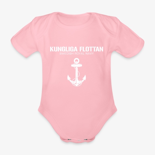 Kungliga Flottan - Swedish Royal Navy - ankare - Ekologisk kortärmad babybody