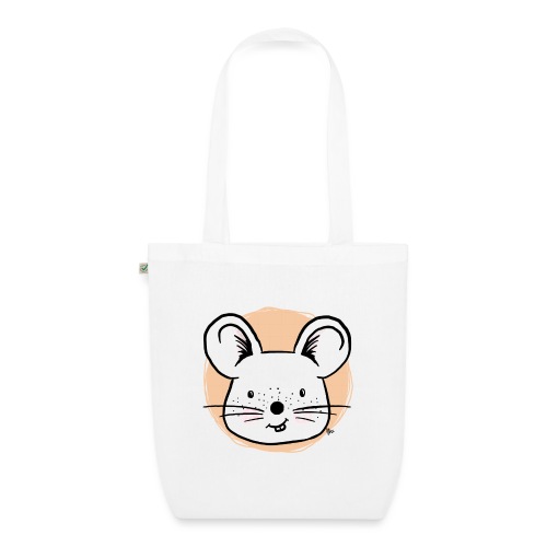 Cute Mouse - Portret - Ekologiczna torba materiałowa