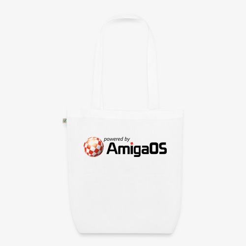 PoweredByAmigaOS Black - EarthPositive Tote Bag