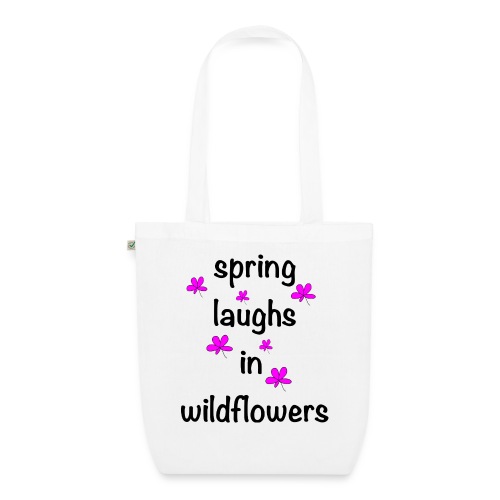 Lente Laughs in Wildflowers - Bio stoffen tas