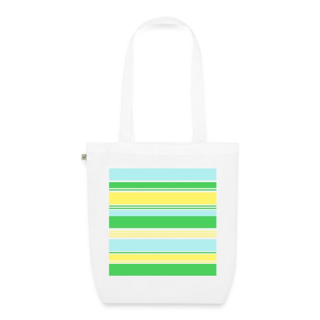 Sky blue Green and Yellow STRIPES