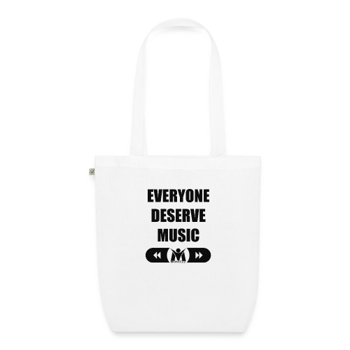 RM - Everyone deserves music - Black - EarthPositive Tote Bag