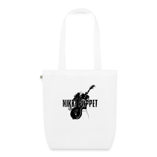 NP gitarrist Logo schwarz - Bio-Stoffbeutel