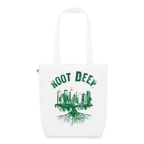 Root deep Urban grün - Bio-Stoffbeutel