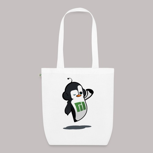 Manjaro Mascot wink hello left - Ekologiczna torba materiałowa